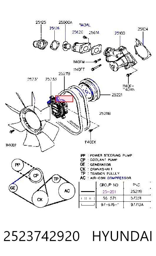 2523742920 Hyundai/Kia