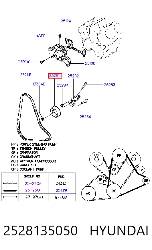2528135050 Hyundai/Kia