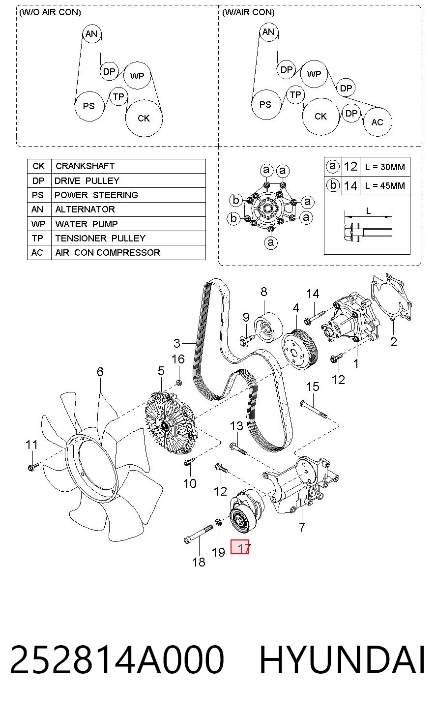 252814A000 Hyundai/Kia