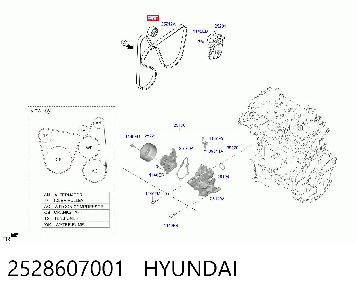 2528607001 Hyundai/Kia