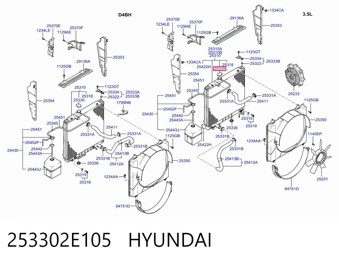 253302E105 Hyundai/Kia
