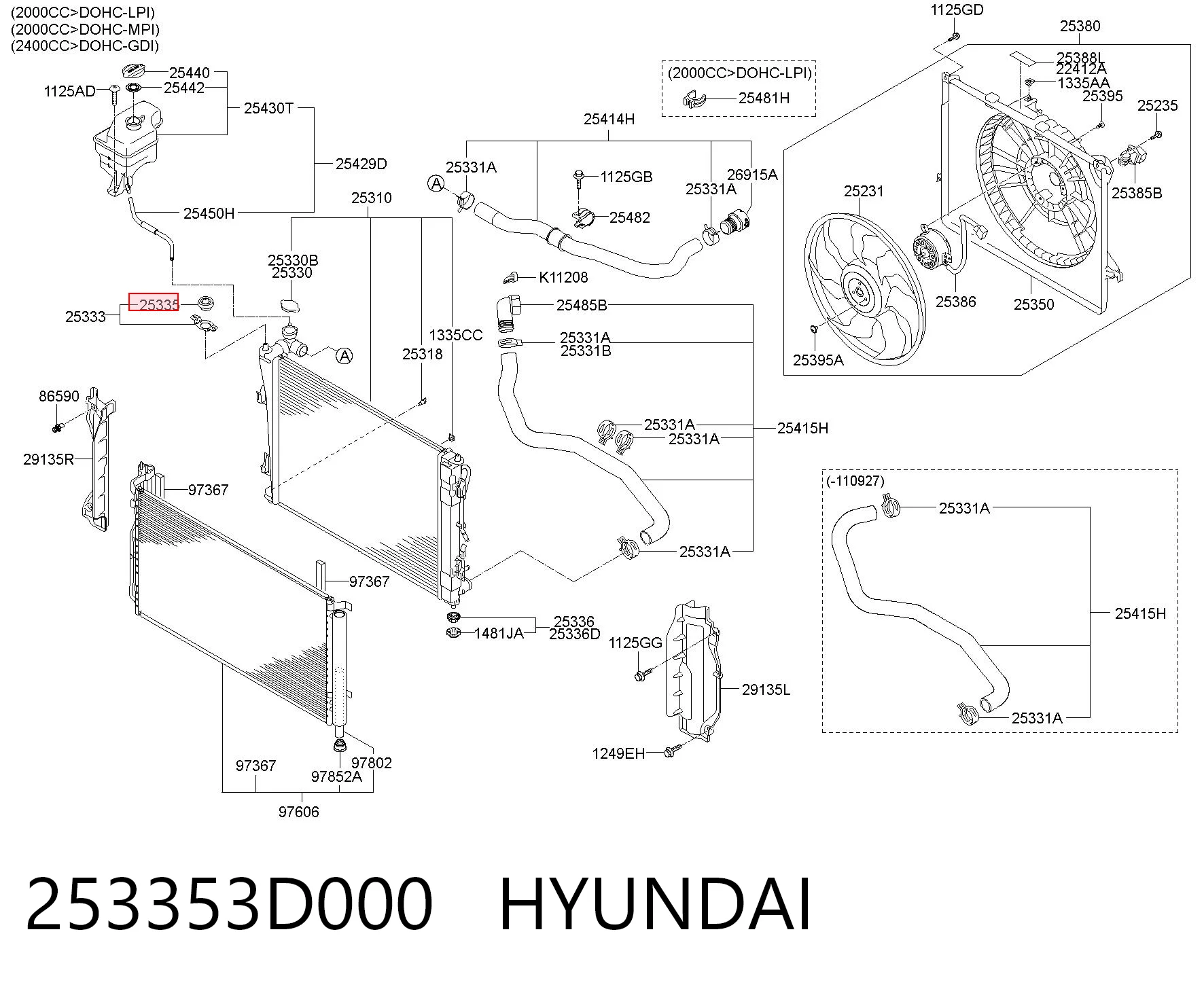253353D000 Hyundai/Kia