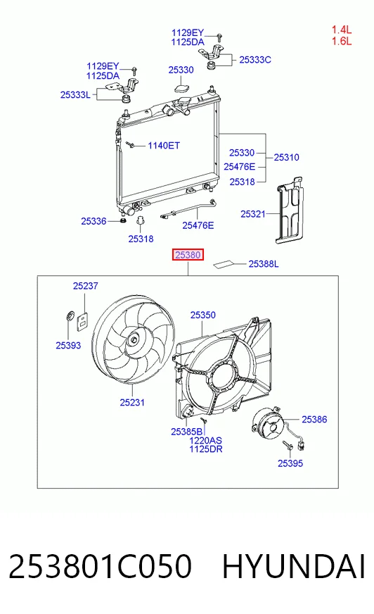 Difusor do radiador de esfriamento, montado com motor e roda de aletas Polcar 404223W1 preço, a partir de 89,51 USD