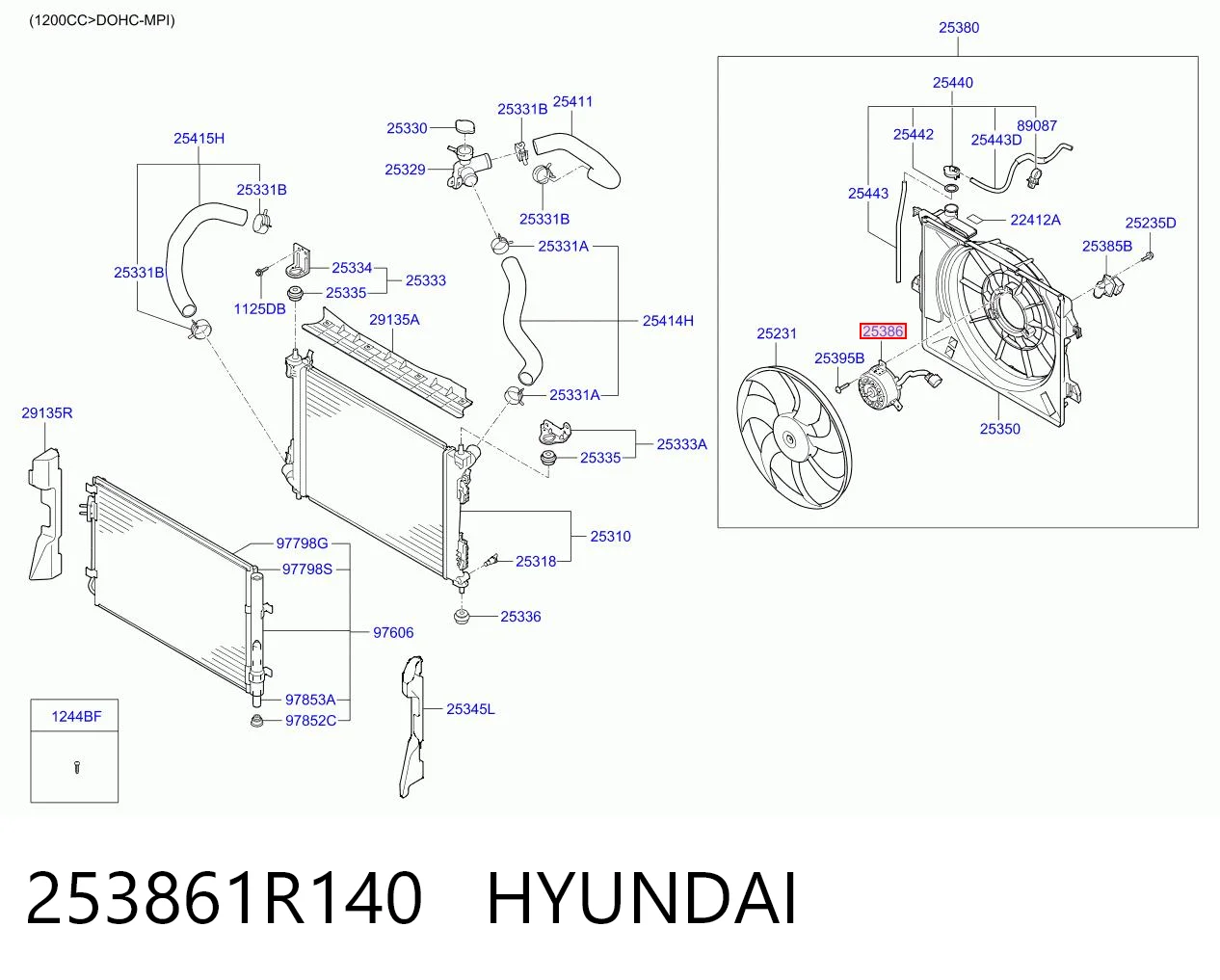 253861R140 Hyundai/Kia