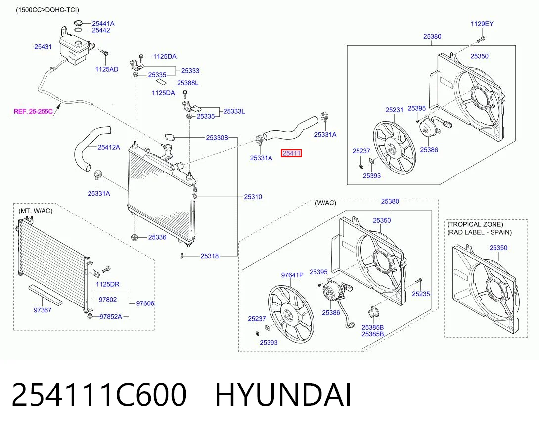254111C600 Hyundai/Kia