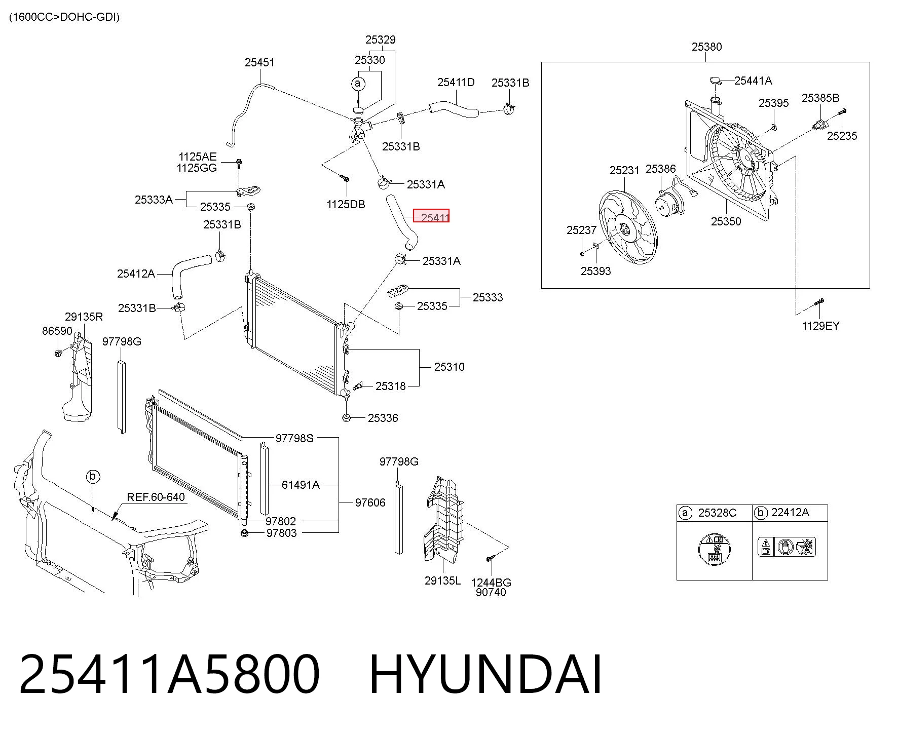 25411A5800 Hyundai/Kia