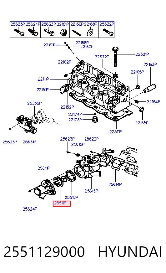 2551129000 Hyundai/Kia