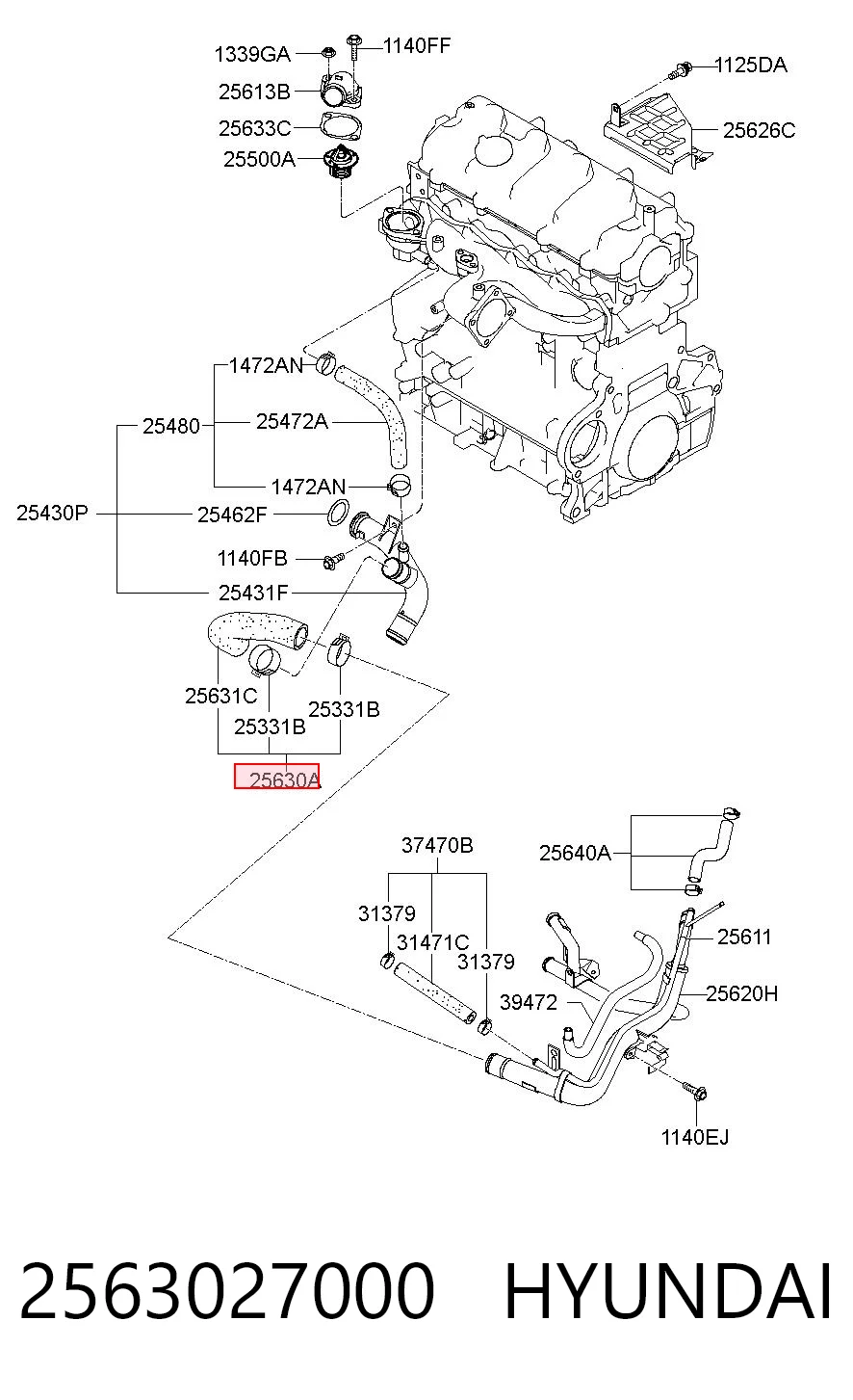 2563027000 Hyundai/Kia