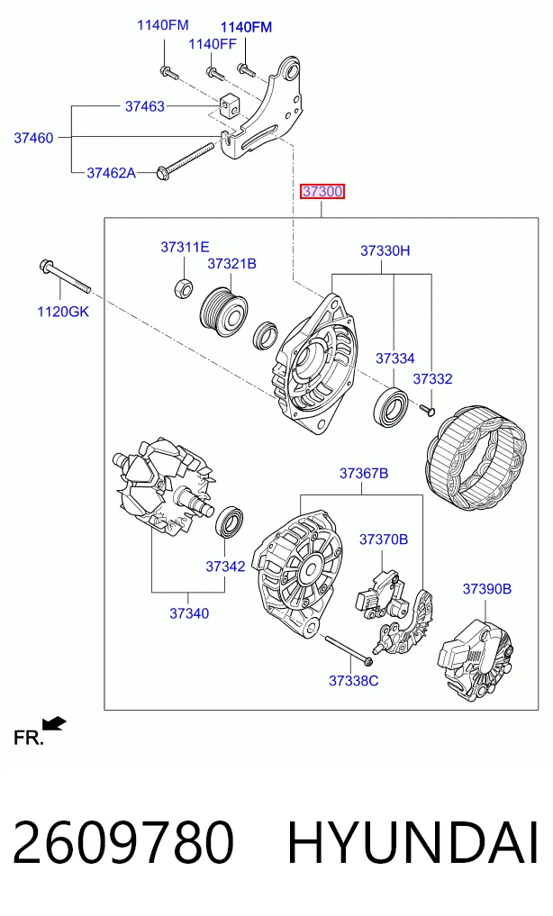 2609780 Hyundai/Kia Gerador