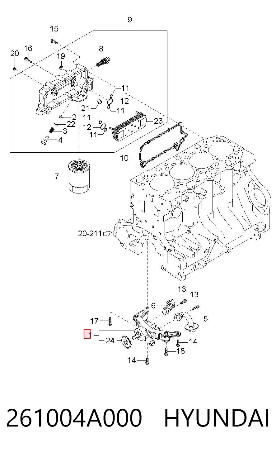 261004A000 Hyundai/Kia