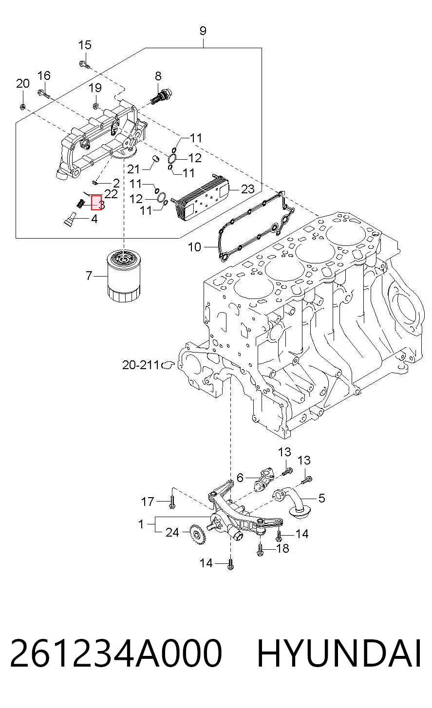261234A000 Hyundai/Kia