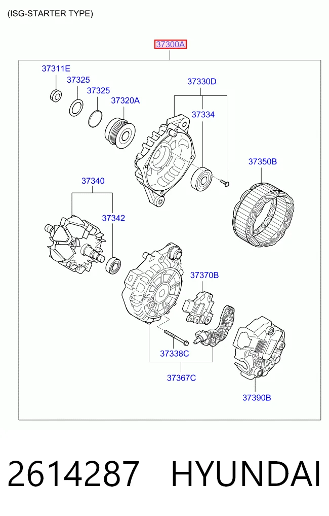 2614287 Hyundai/Kia Gerador