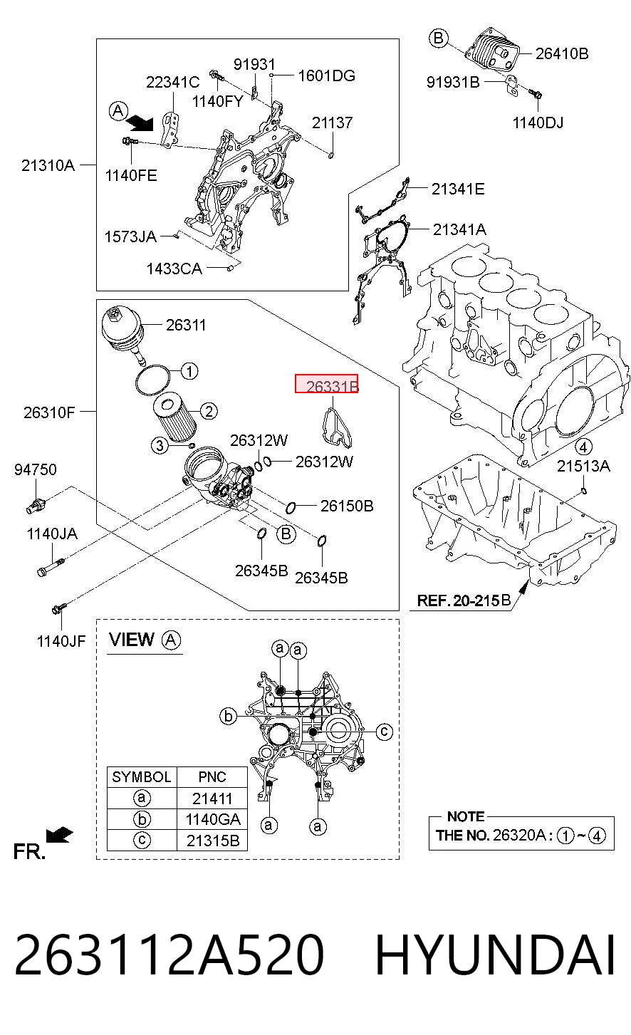 263112A520 Hyundai/Kia