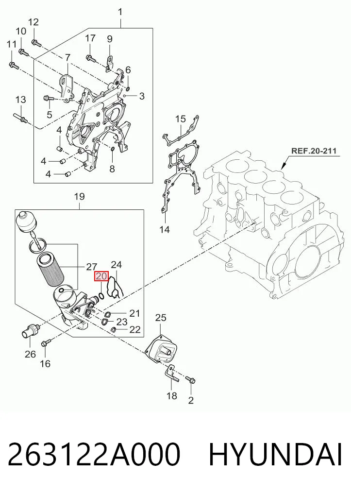 263122A000 Hyundai/Kia