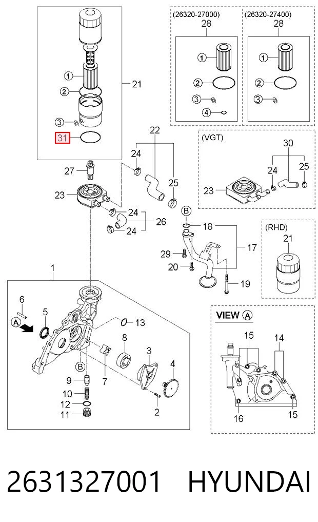 2631327001 Hyundai/Kia