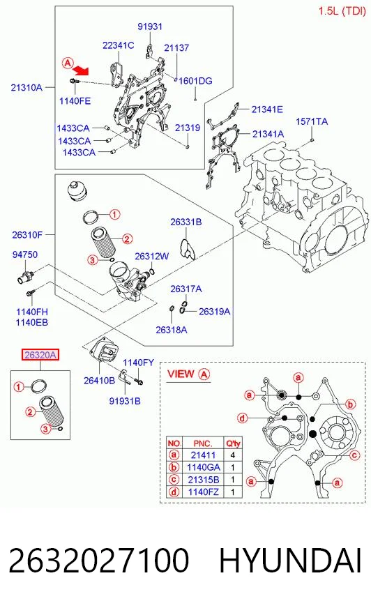 2632027100 Hyundai/Kia