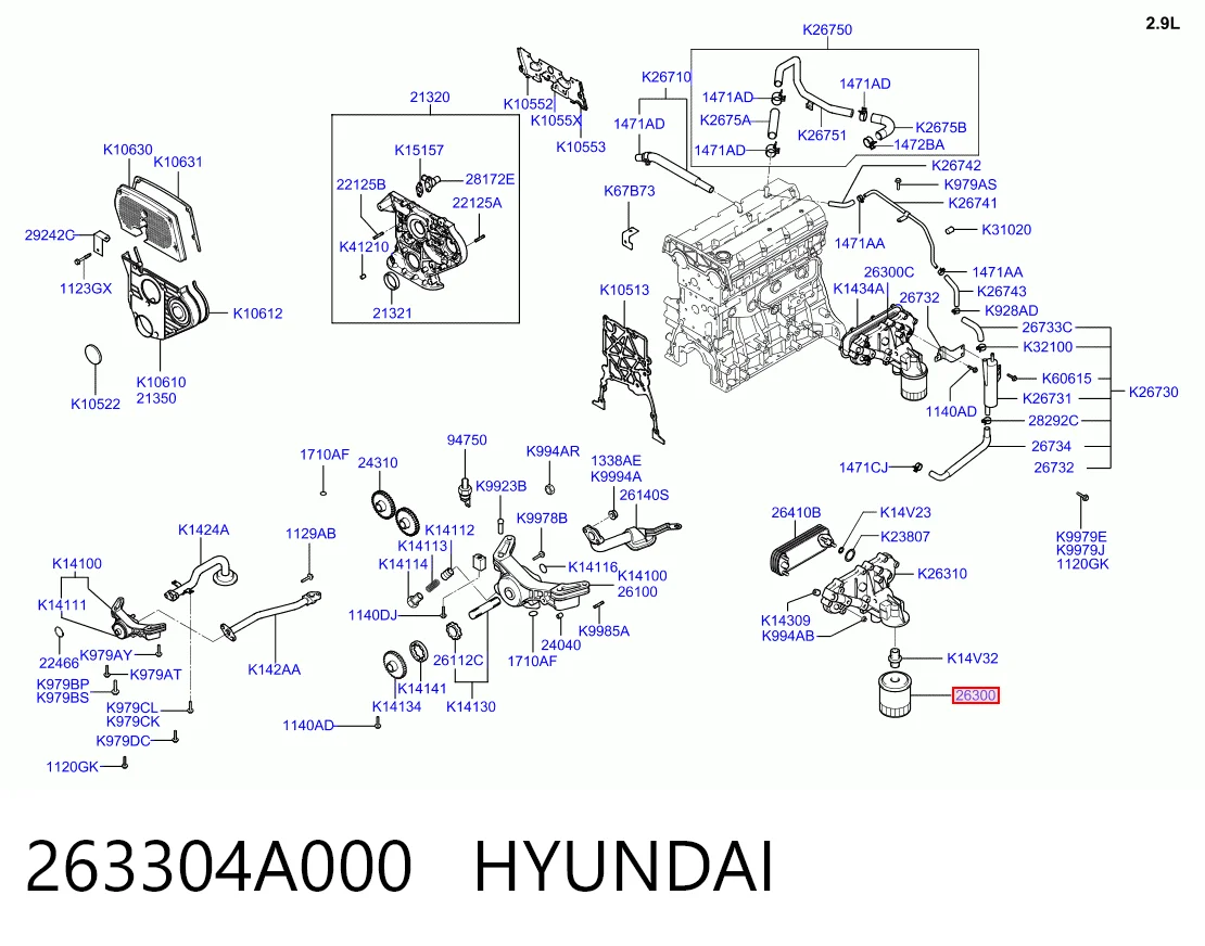 263304A000 Hyundai/Kia