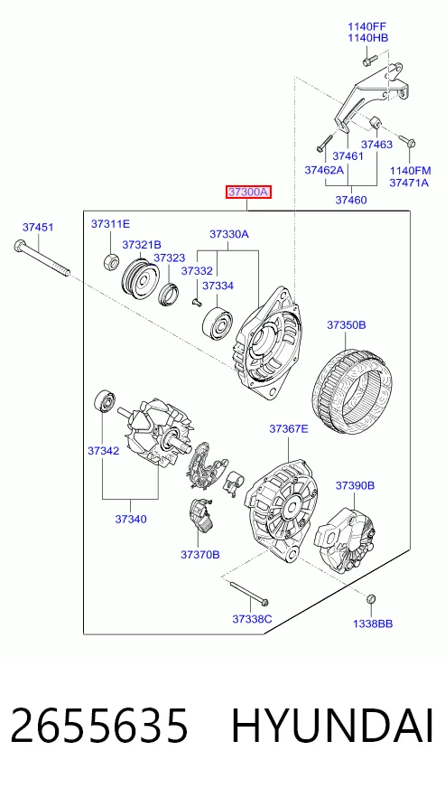 2655635 Hyundai/Kia Gerador