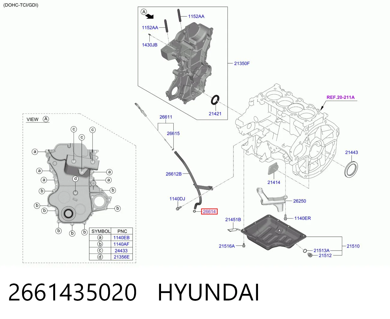 2661435020 Hyundai/Kia 