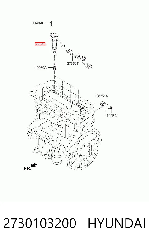 2730103200 Hyundai/Kia Bobina de ignição