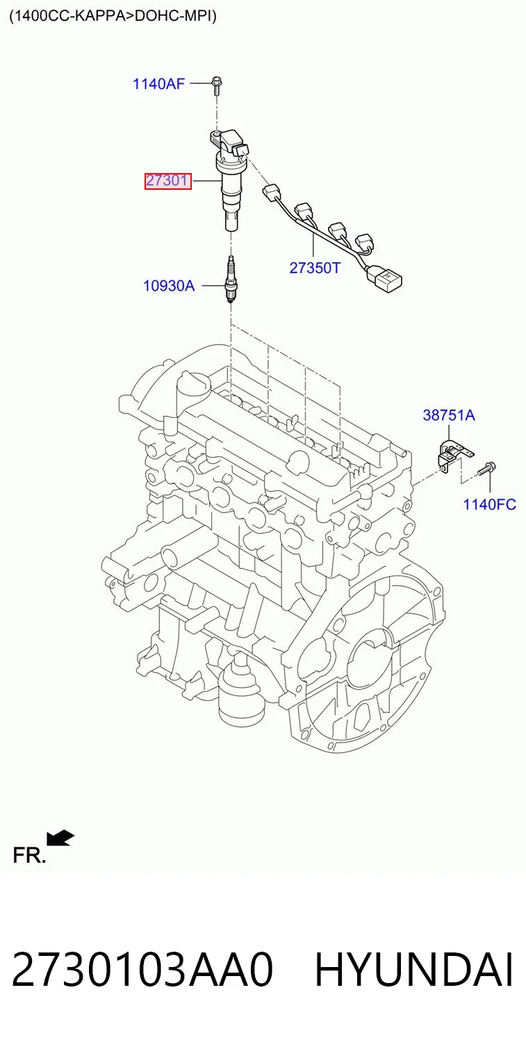 2730103AA0 Hyundai/Kia Bobina de ignição
