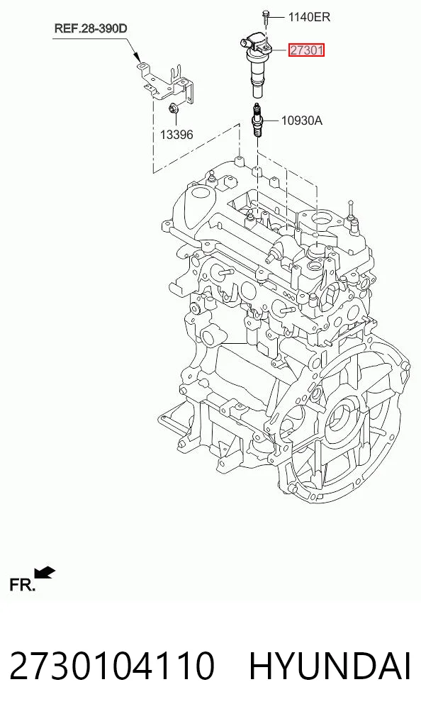 2730104110 Hyundai/Kia Bobina de ignição