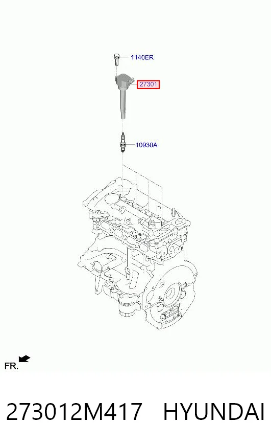273012M417 Hyundai/Kia Bobina de ignição