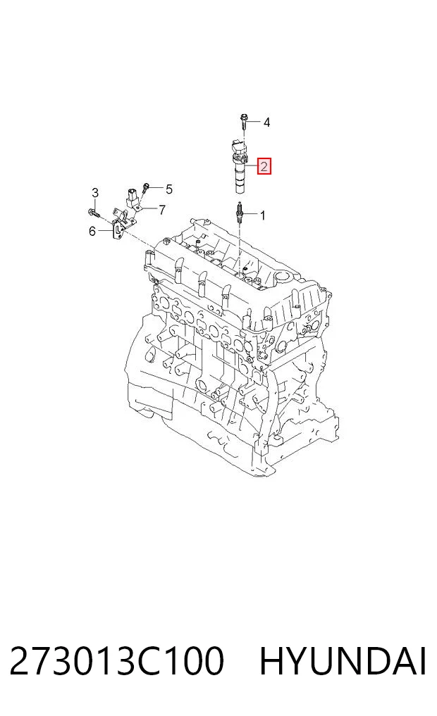 273013C100 Hyundai/Kia Bobina de ignição