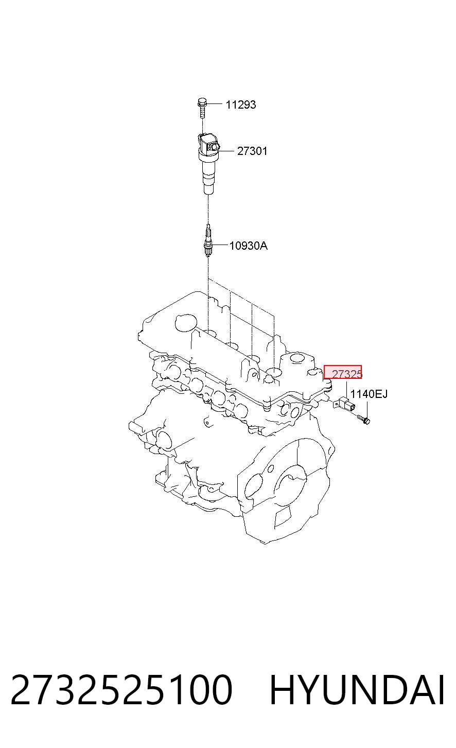 2732525100 Hyundai/Kia Distribuidor de ignição (distribuidor)