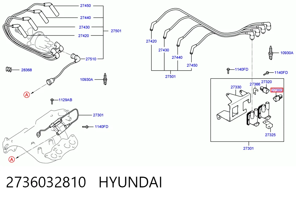 Módulo de ignição (comutador) para Hyundai Accent X-3