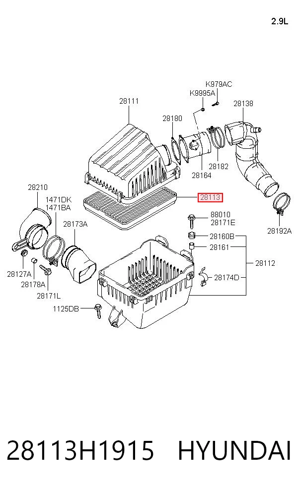 28113H1915 Hyundai/Kia