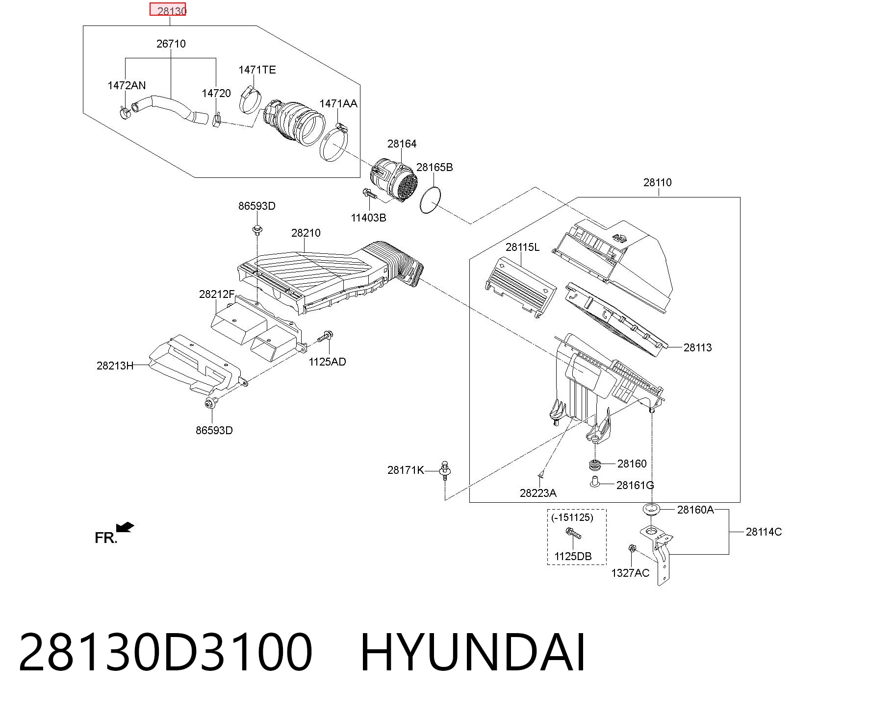 28130D3100 Hyundai/Kia