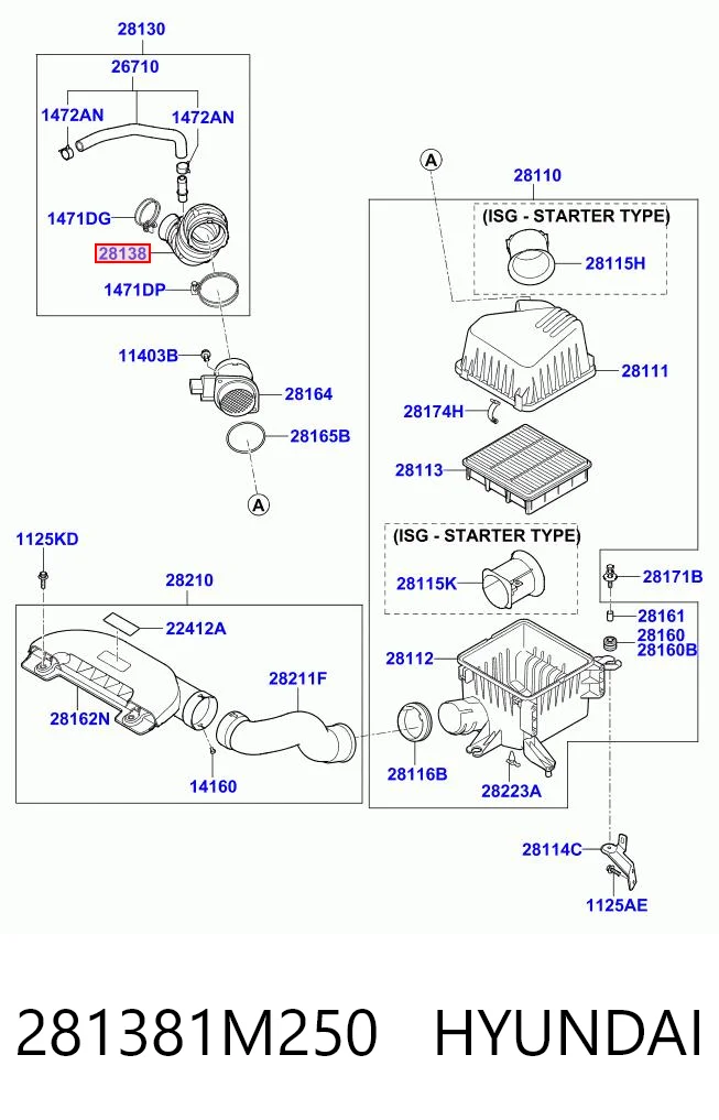 281381M250 Hyundai/Kia