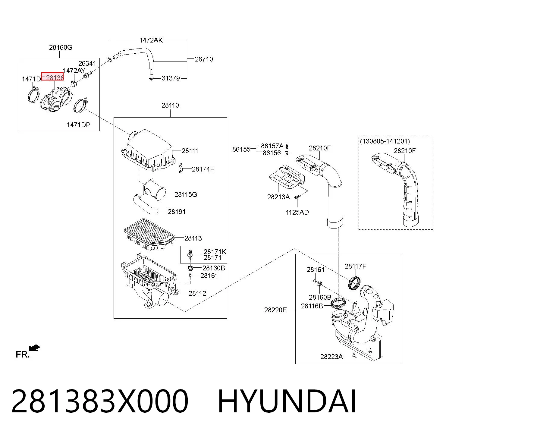 281383X000 Hyundai/Kia 