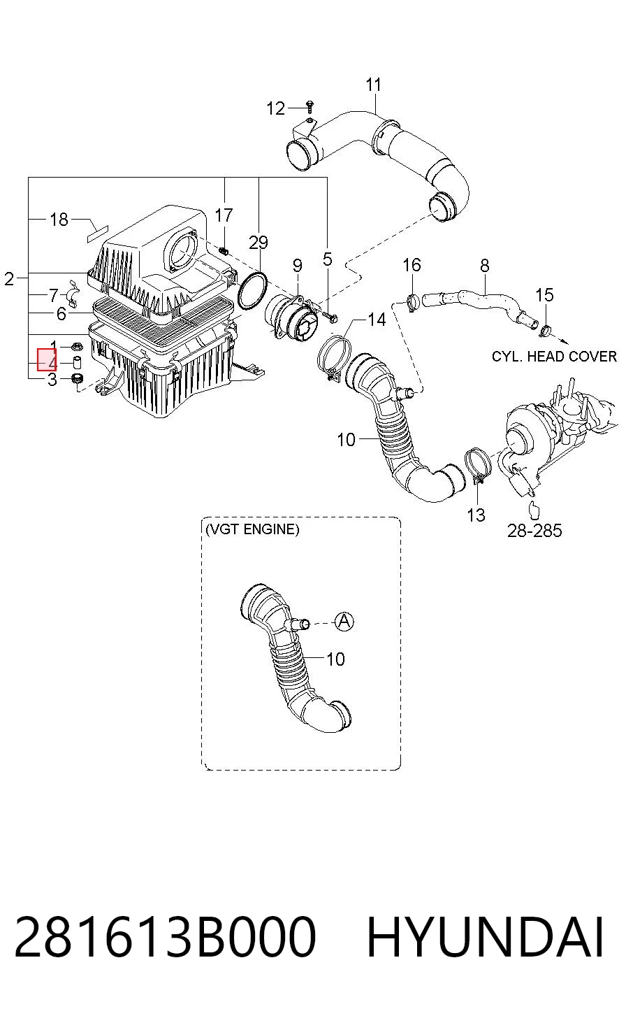 281613B000 Hyundai/Kia 