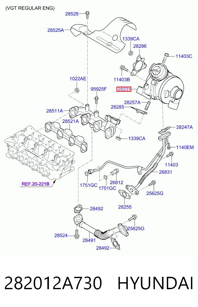 282012A730 Hyundai/Kia