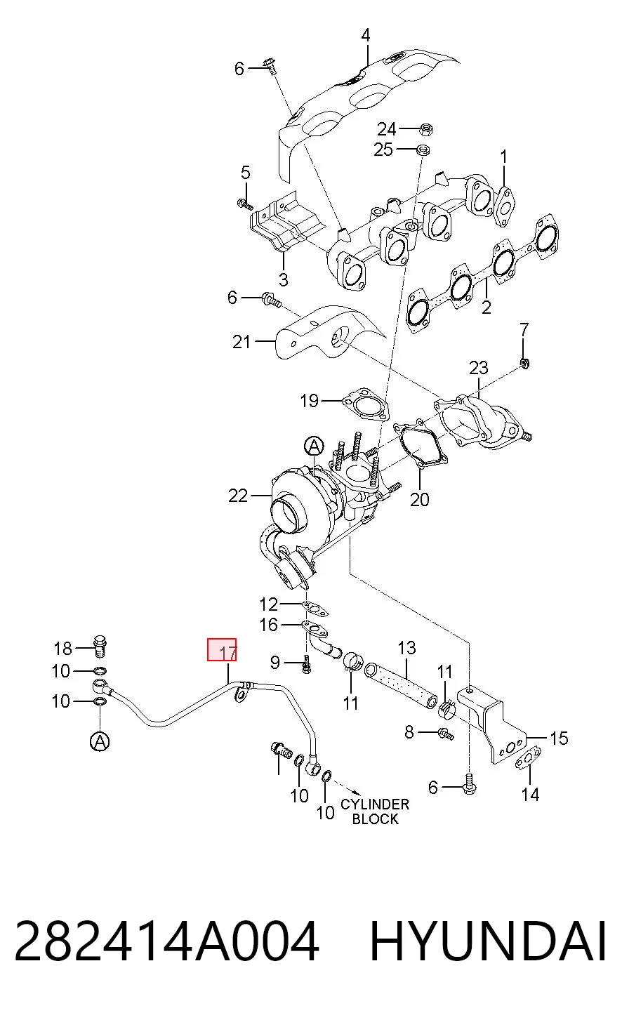 282414A004 Hyundai/Kia