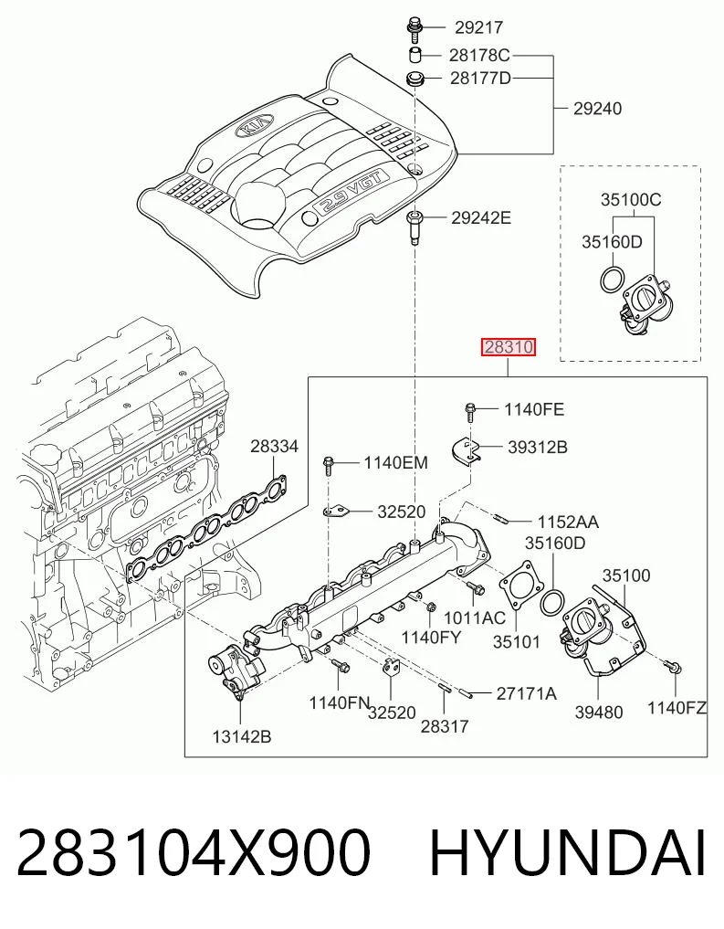 283104X900 Hyundai/Kia