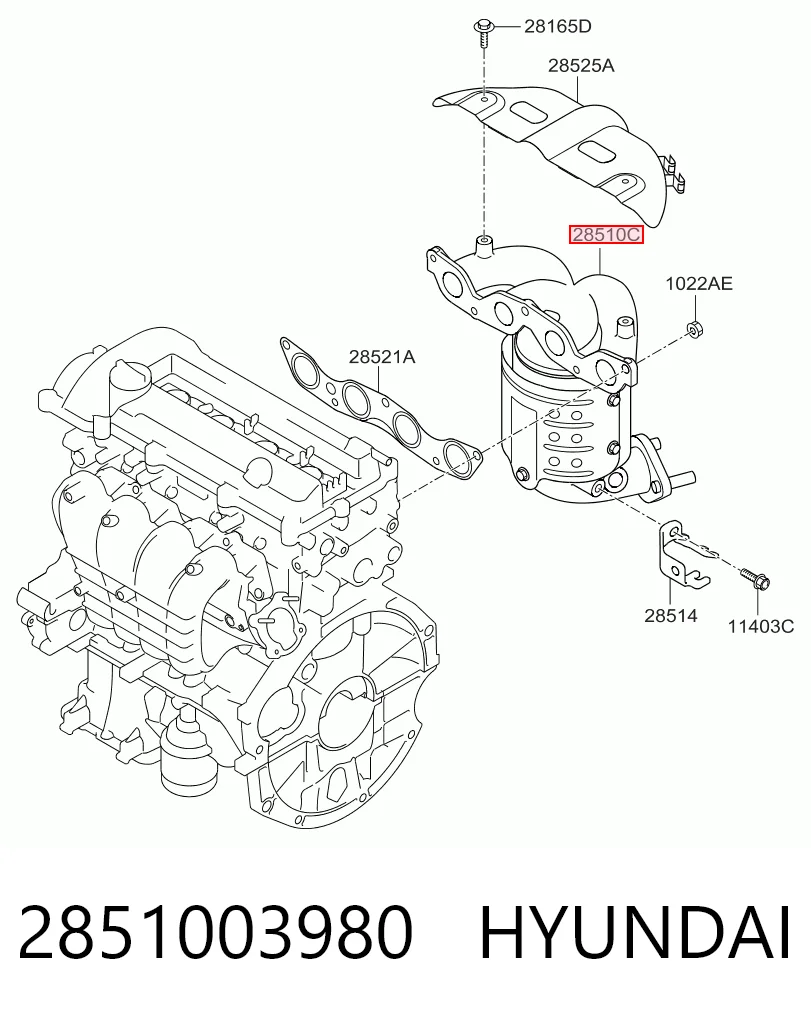 Convertidor - catalisador para KIA Rio UB