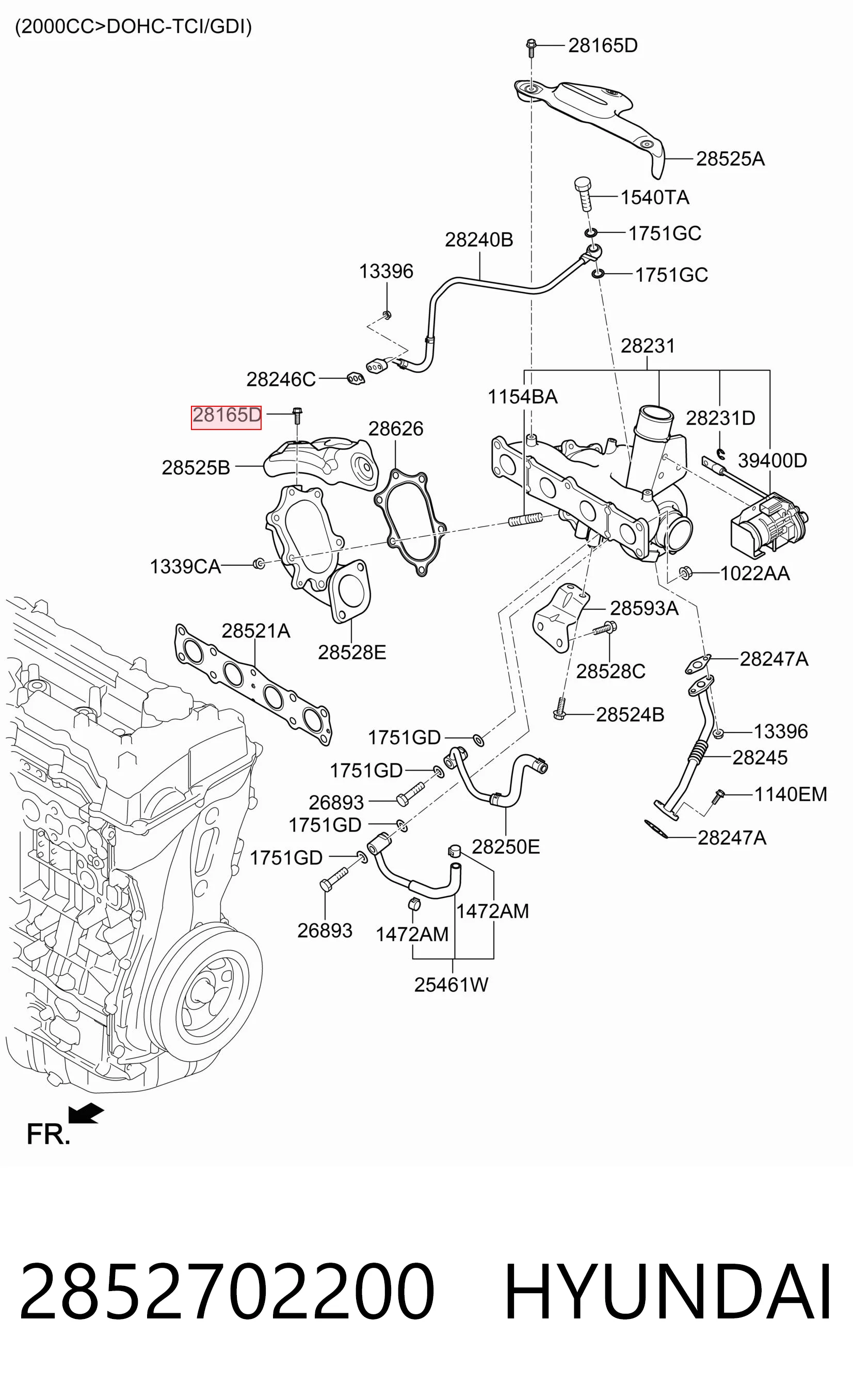 2852702200 Hyundai/Kia 