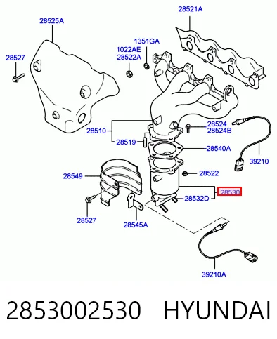Convertidor - catalisador Hyundai Atos  MX ao melhor preço