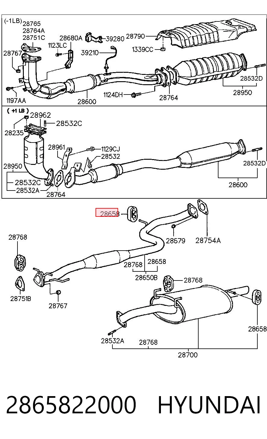 Coxim de fixação do silenciador Hyundai Atos  MX