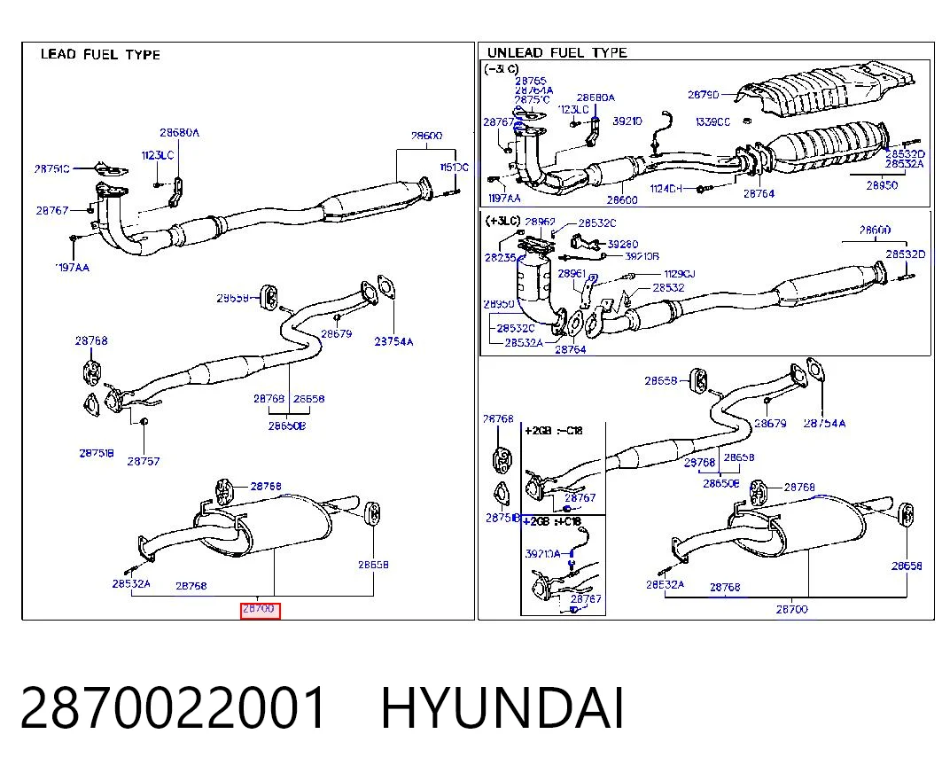 Compre Silenciador, parte traseira Hyundai Accent 1