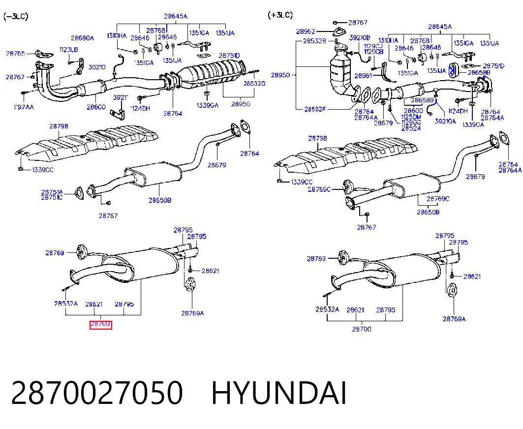 Silenciador, parte traseira Hyundai Coupe I RD ao melhor preço