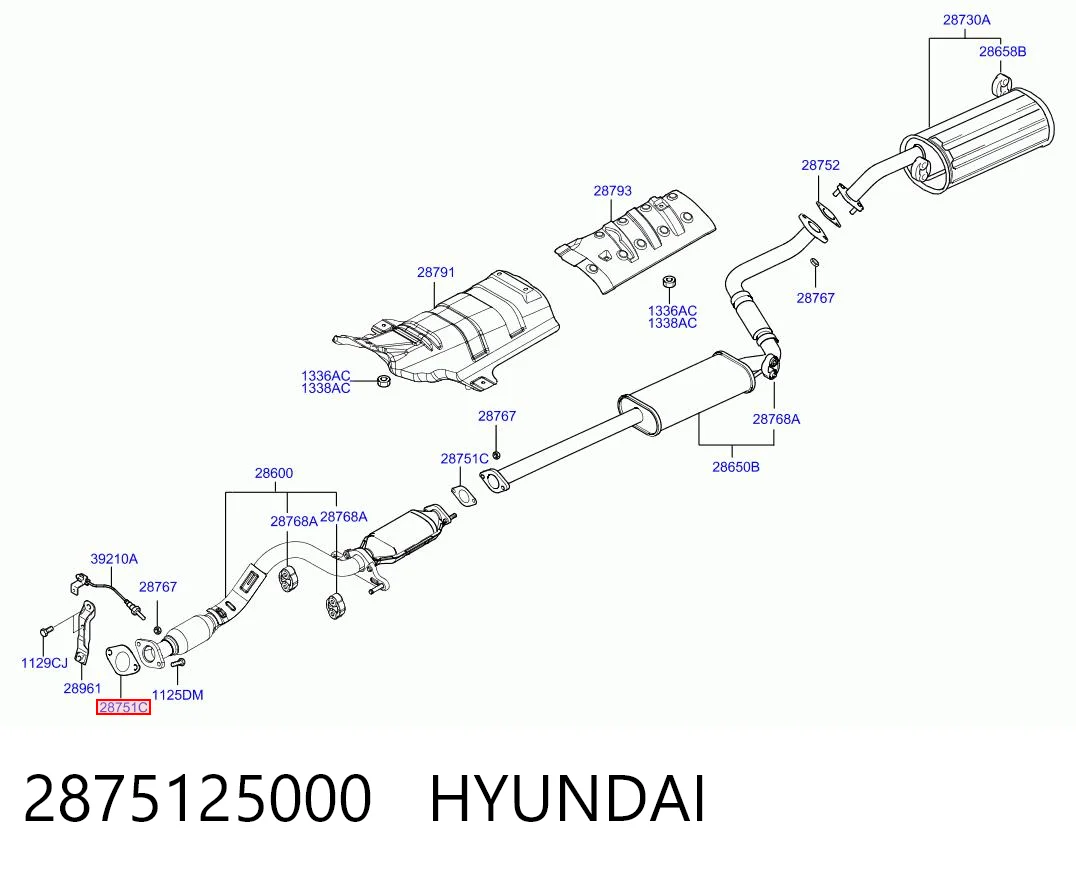 Vedante de tubo de admissão do silenciador para KIA Rio II JB