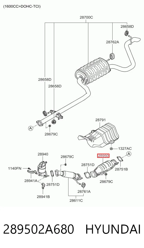 Convertidor - catalisador para Hyundai Elantra HD