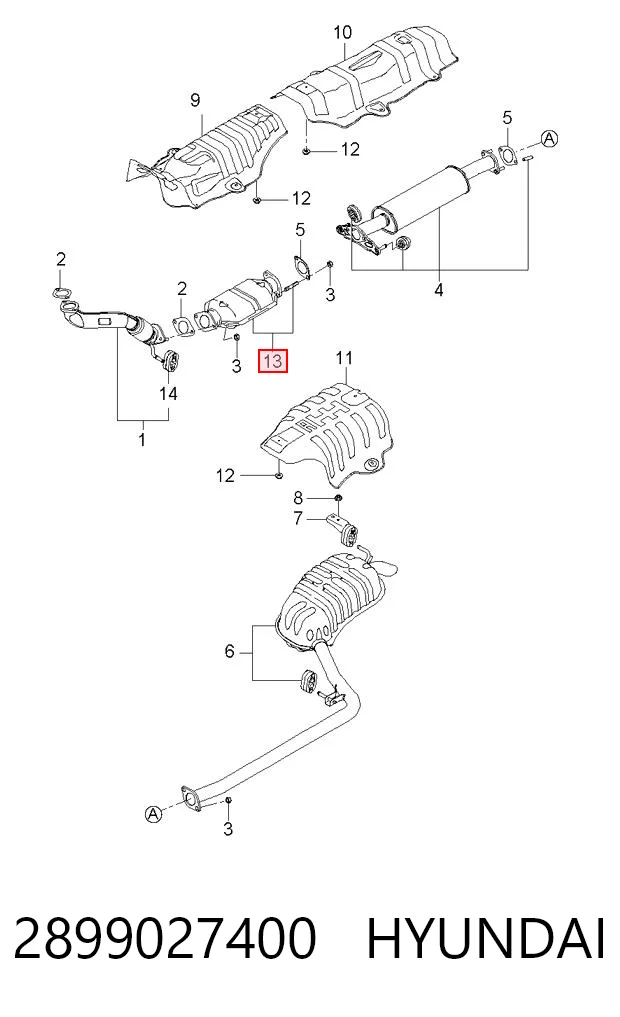 Convertidor - catalisador para Hyundai Sonata V NF