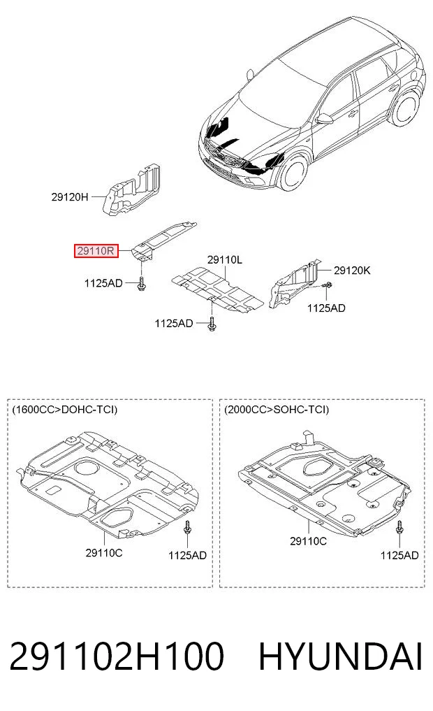 291102H100 Hyundai/Kia