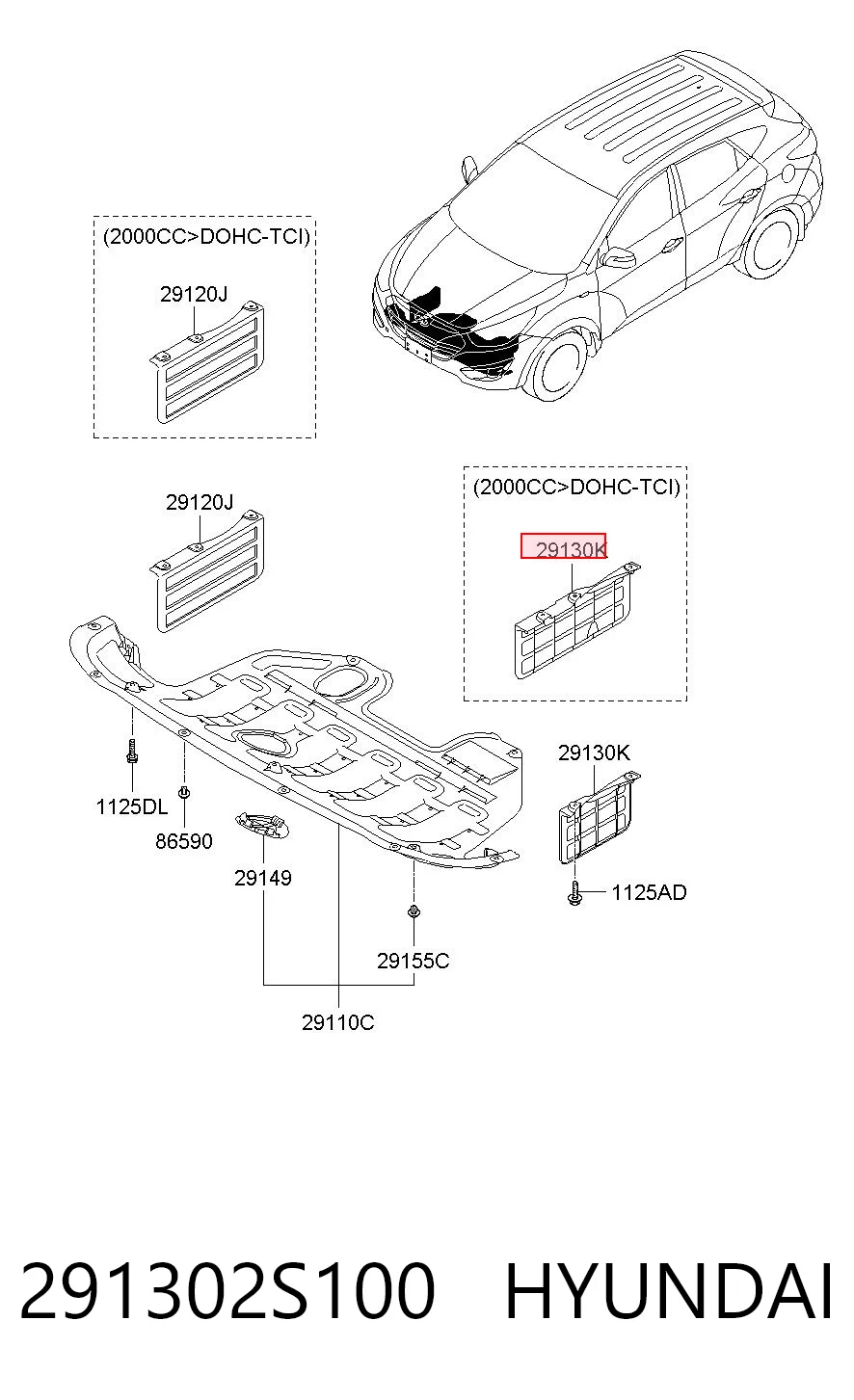 291302S100 Hyundai/Kia
