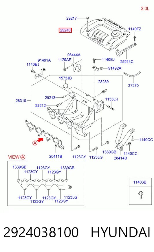 Tampa de motor decorativa Hyundai Sonata EU4 ao melhor preço